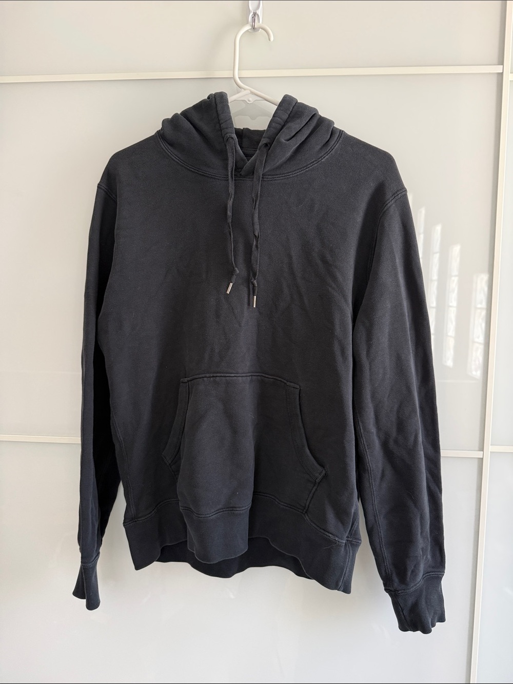 Uniqlo Black Pullover Hoodie with Kangaroo Pocket